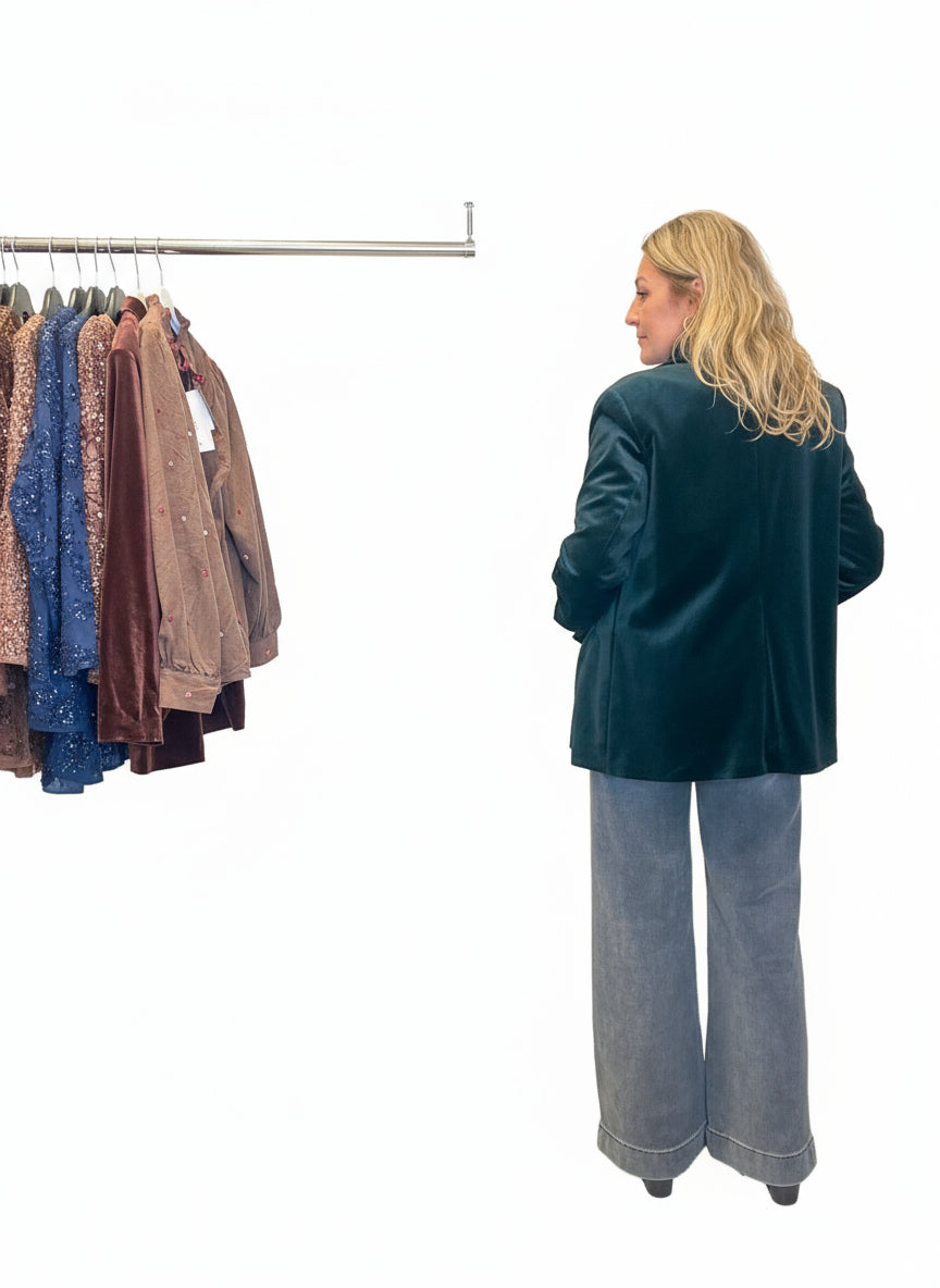 Back in stock Luxury|Blazer velluto liscio