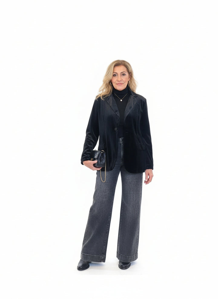 Back in stock Luxury|Blazer velluto liscio