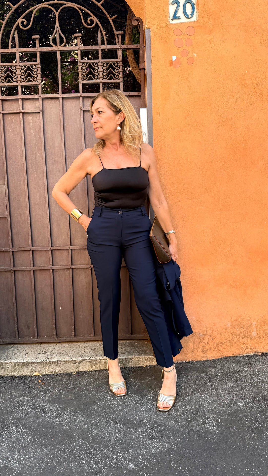 Luxury|Completo Cerimonia Lilian Blu taglia M