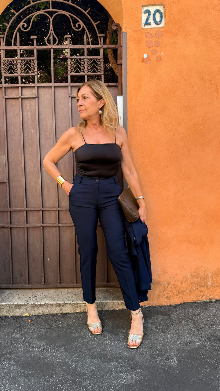 Luxury|Completo Cerimonia Lilian Blu taglia M