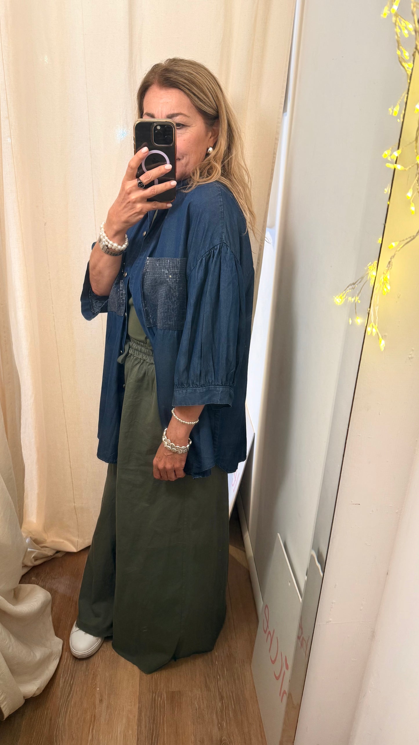 Camicia jeans over 46plus
