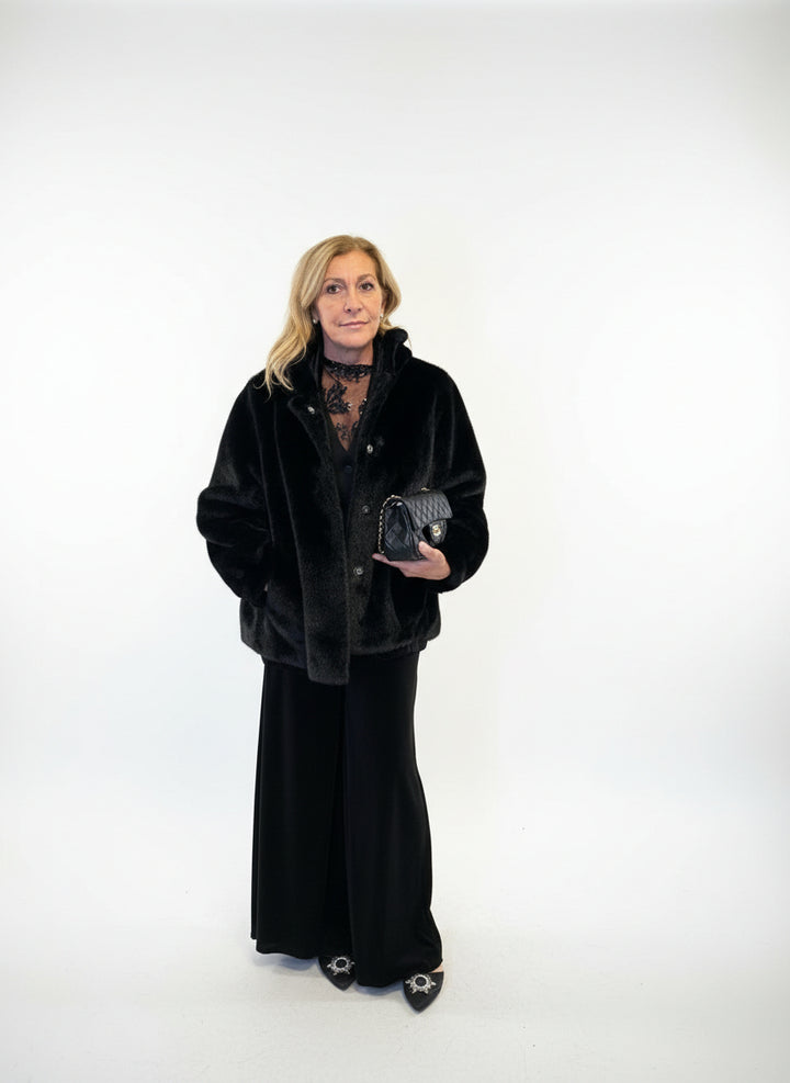 Pantalone palazzo in velluto 3285