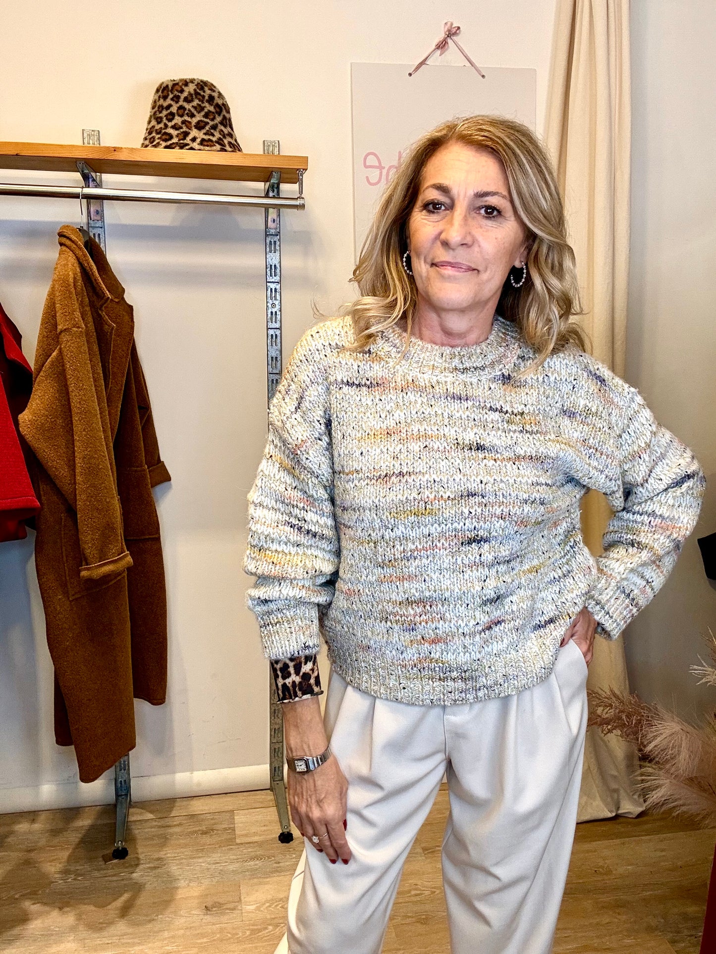 Maglione mélange lamè in promo fino al 22/10