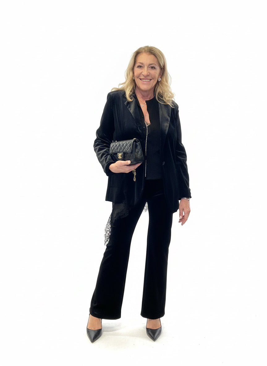 Back in stock Luxury|Blazer velluto liscio