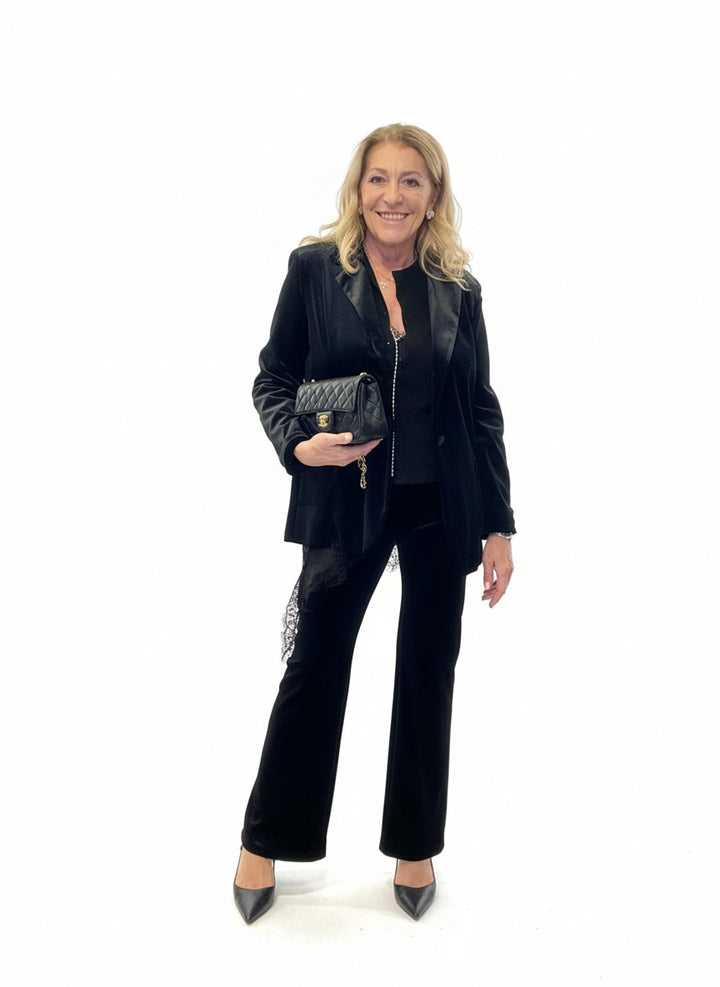 Back in stock Luxury|Blazer velluto liscio