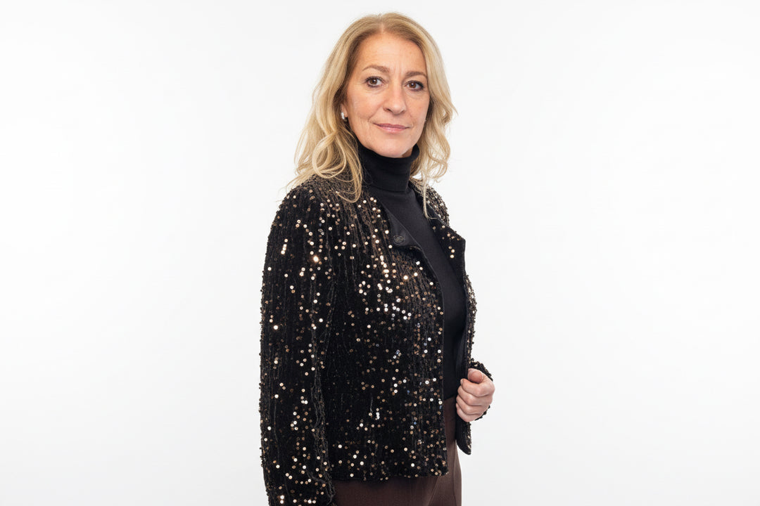 Giacca coprispalle paillettes