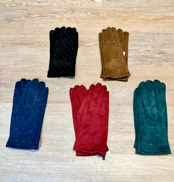 Guanti micro strass