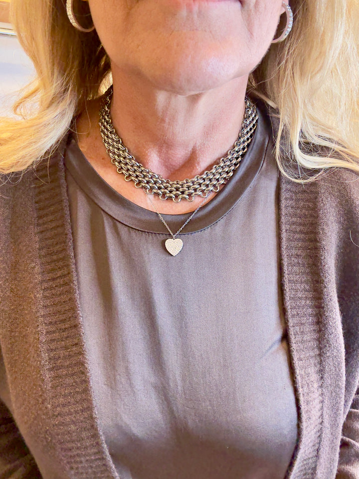 Collana girocollo catena piatta