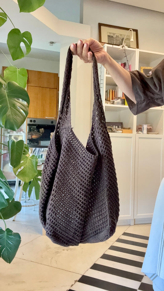 SALDI|Borsa rete crochet