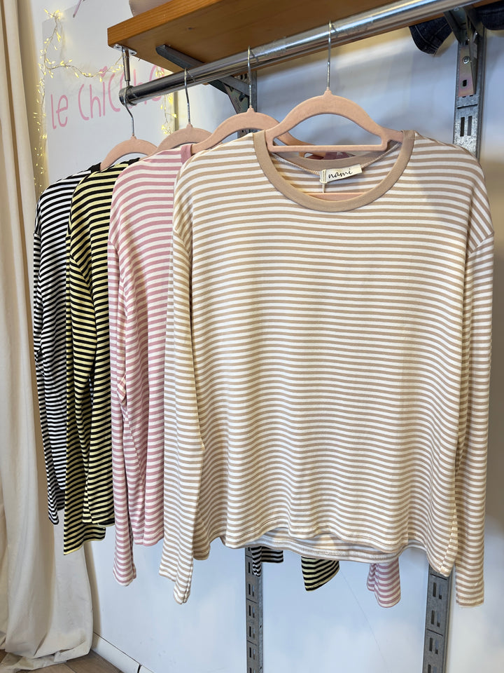 Sottogiacca a righe ampio cod.28098