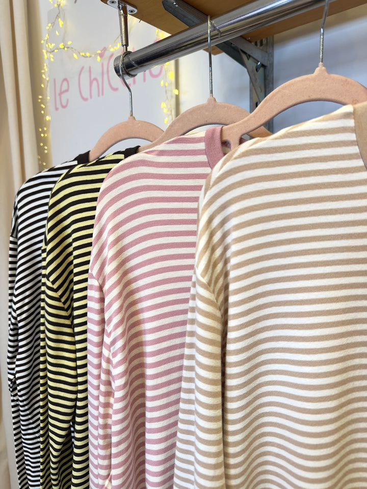 Sottogiacca a righe ampio cod.28098