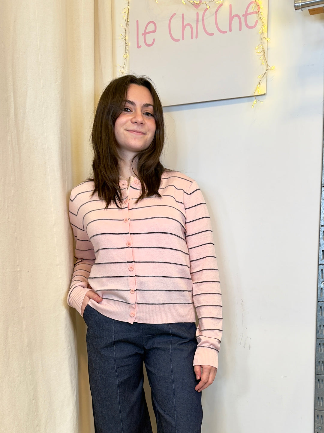 Cardigan a righe Stefania