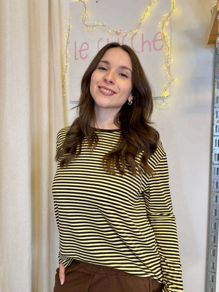 Sottogiacca a righe ampio cod.28098