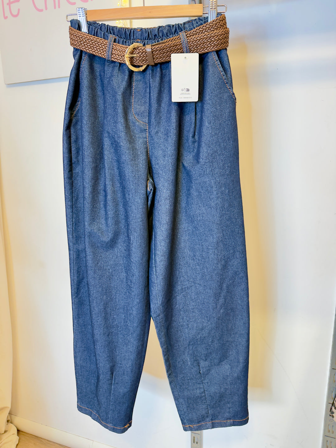 Pantalone paillettes Curvy burgundy