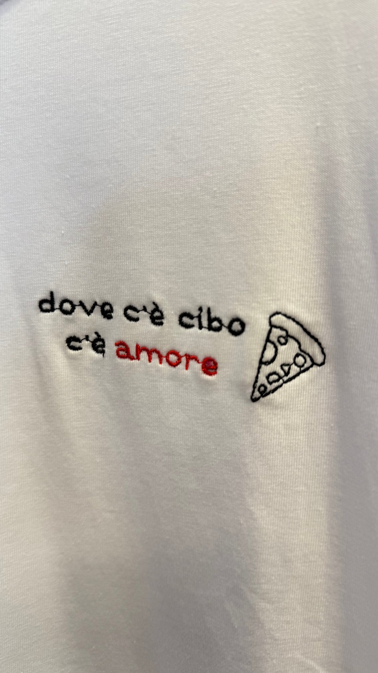 T-Shirt scritte varie ricamate