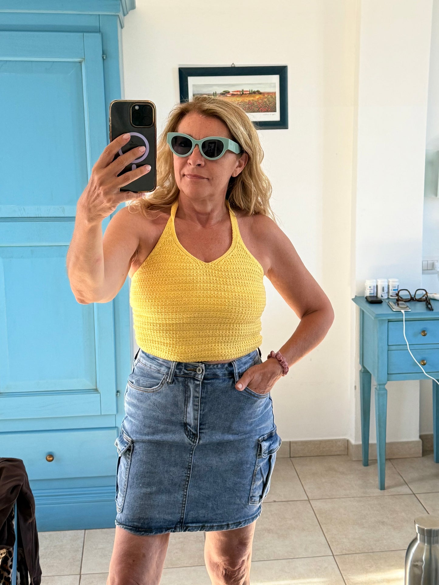 Minigonna jeans