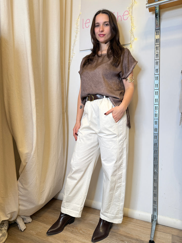 Blusa schiena pizzo
