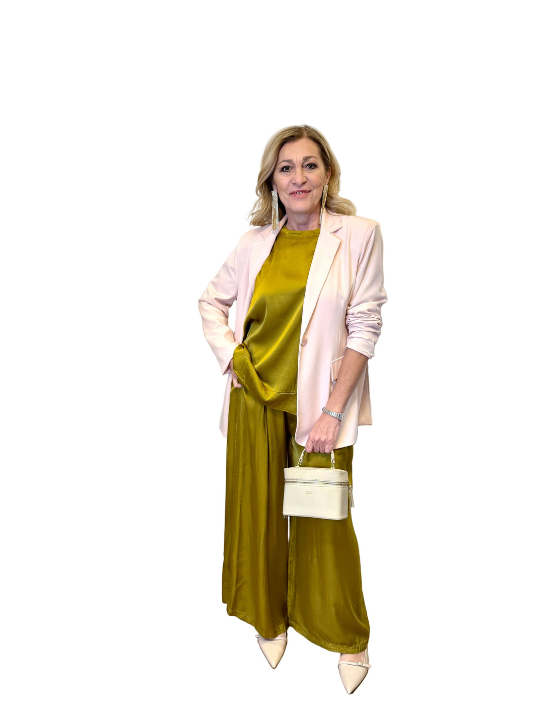 Blusa in raso di viscosa Penelope