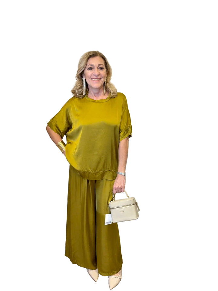 Blusa in raso di viscosa Penelope