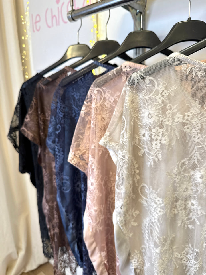 Blusa schiena pizzo