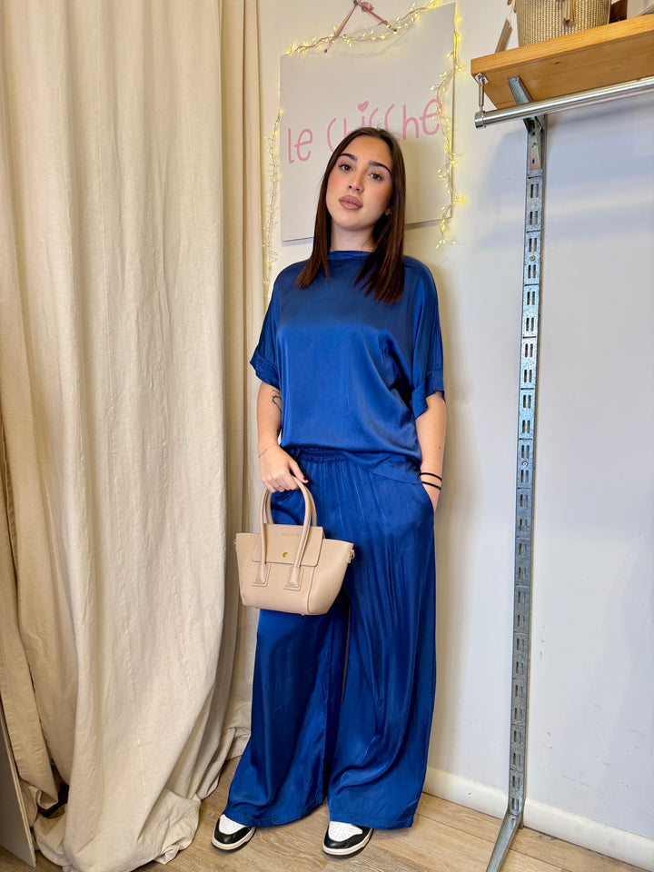 Blusa in raso di viscosa Penelope