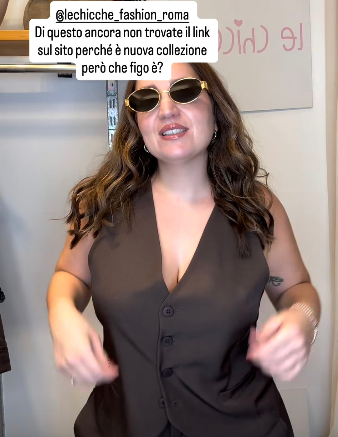 Completo Gilet Ilaria Marrone