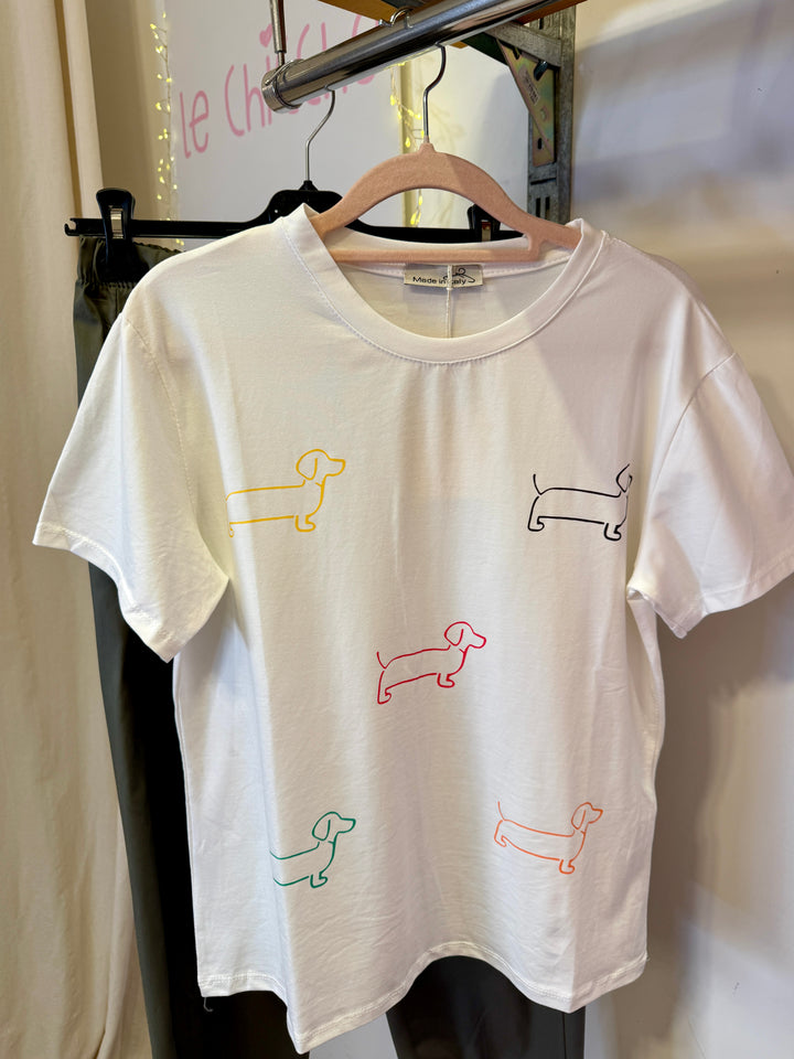 T-shirt bassotti multicolor