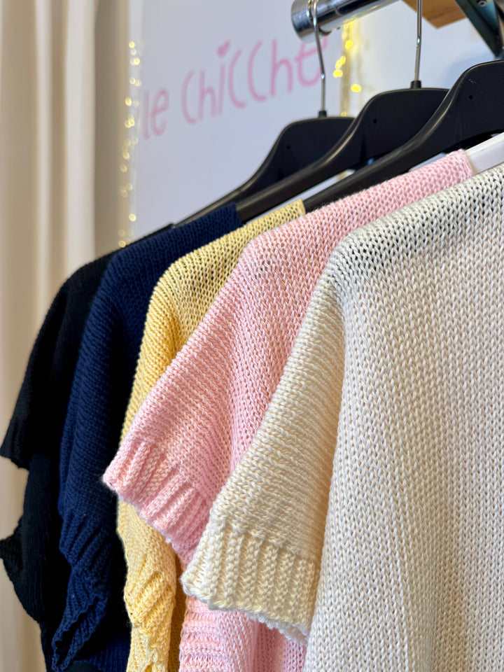 Gilet ampio in cotone