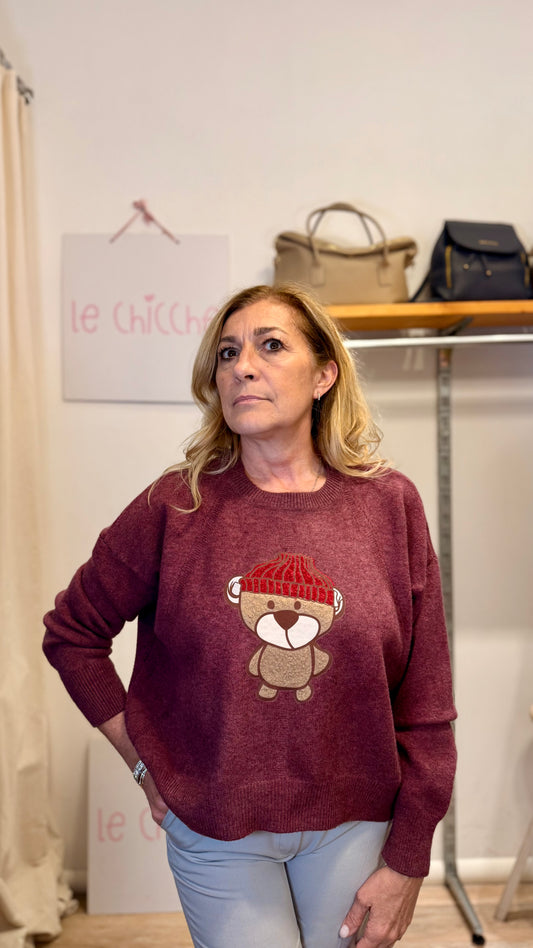 Maglione girocollo bear 🧸