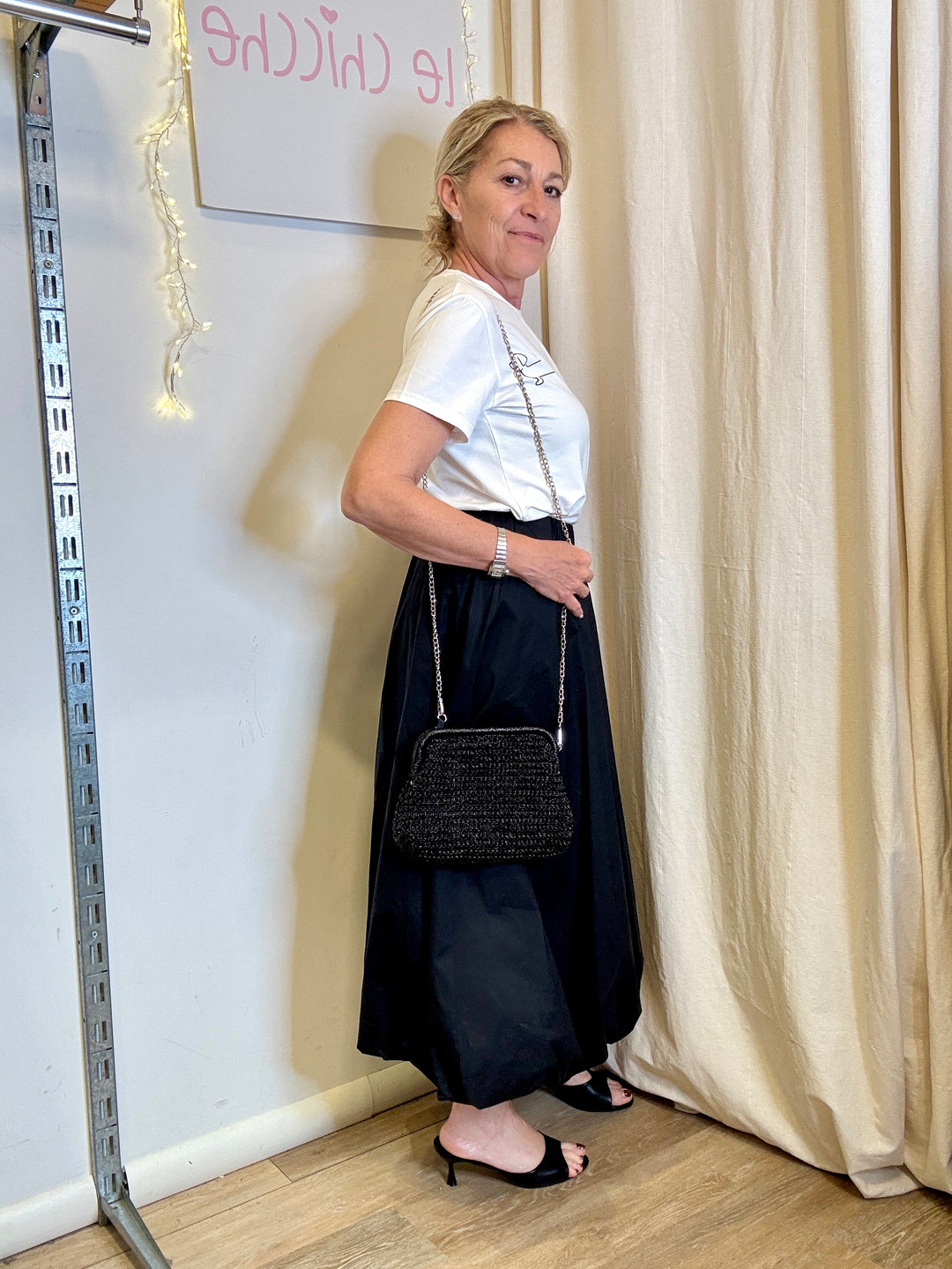 Borsa clutch crochet lamé Dany