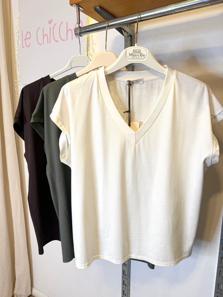 T-shirt a V
