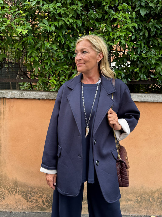 Collana lunga corno madreperla