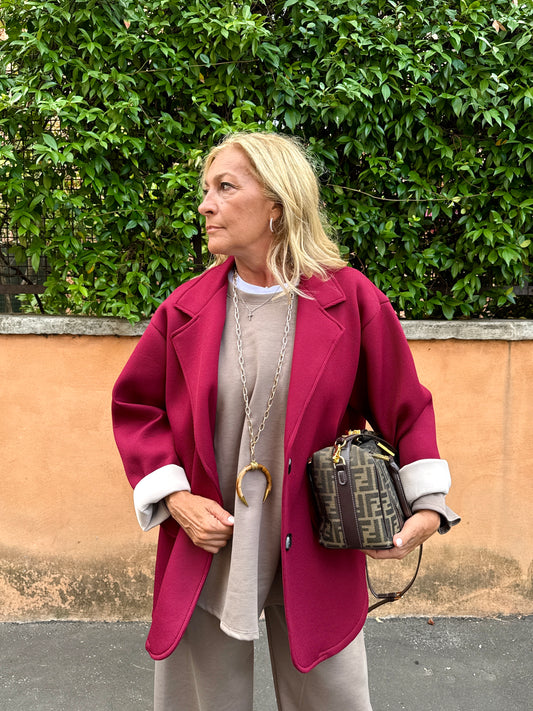Collana lunga corno mezzaluna