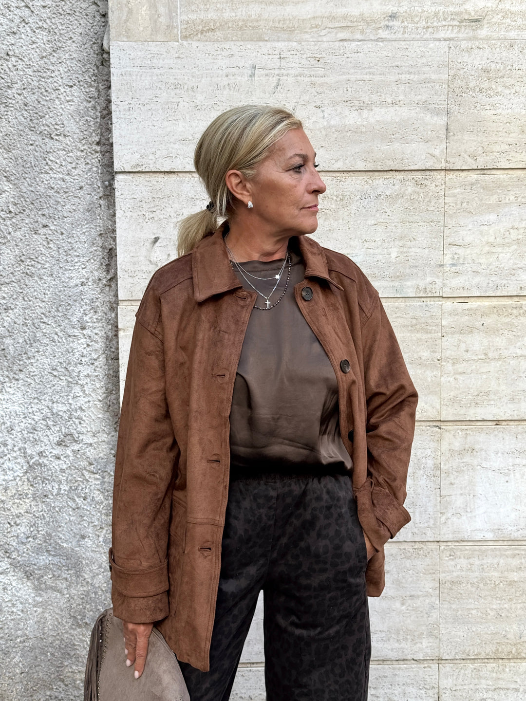 Luxury|Giacca in suede ecologico Priscilla