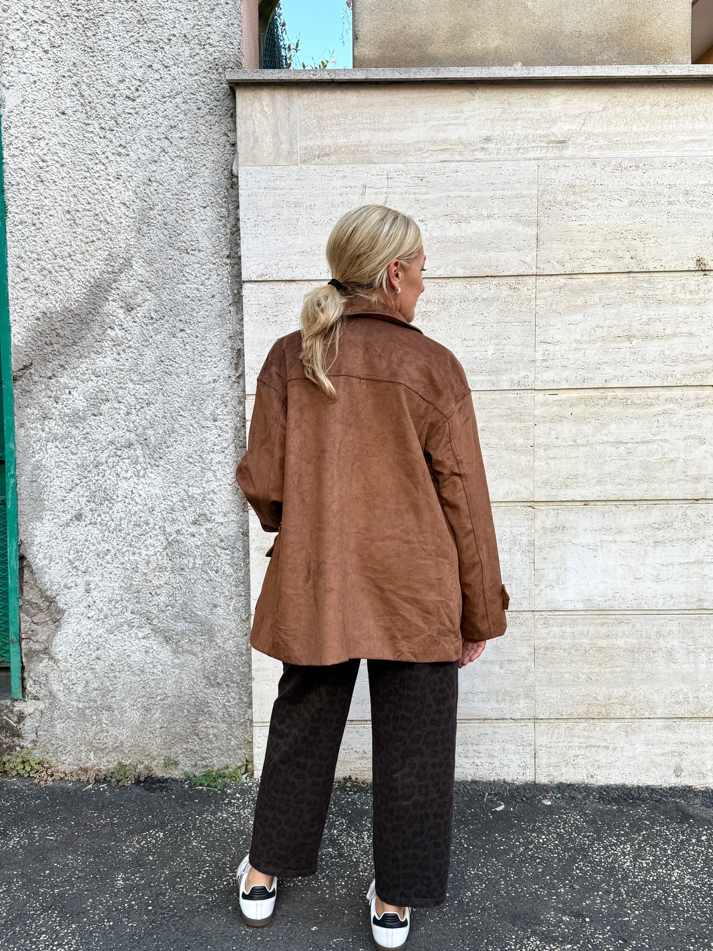 Collezione Bologna |Giacca in suede ecologico Priscilla