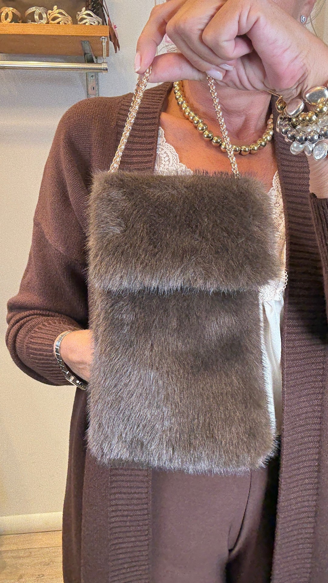 Bag porta cellulare eco Fur
