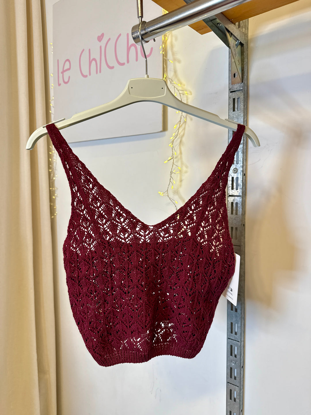 Crop top in crochet