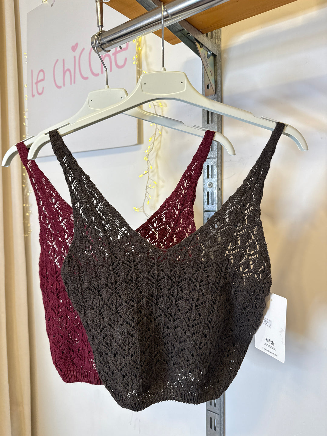 Crop top in crochet