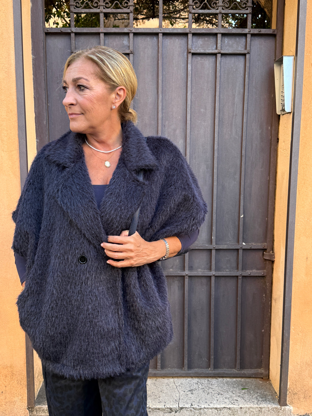 Gilet effetto peluche