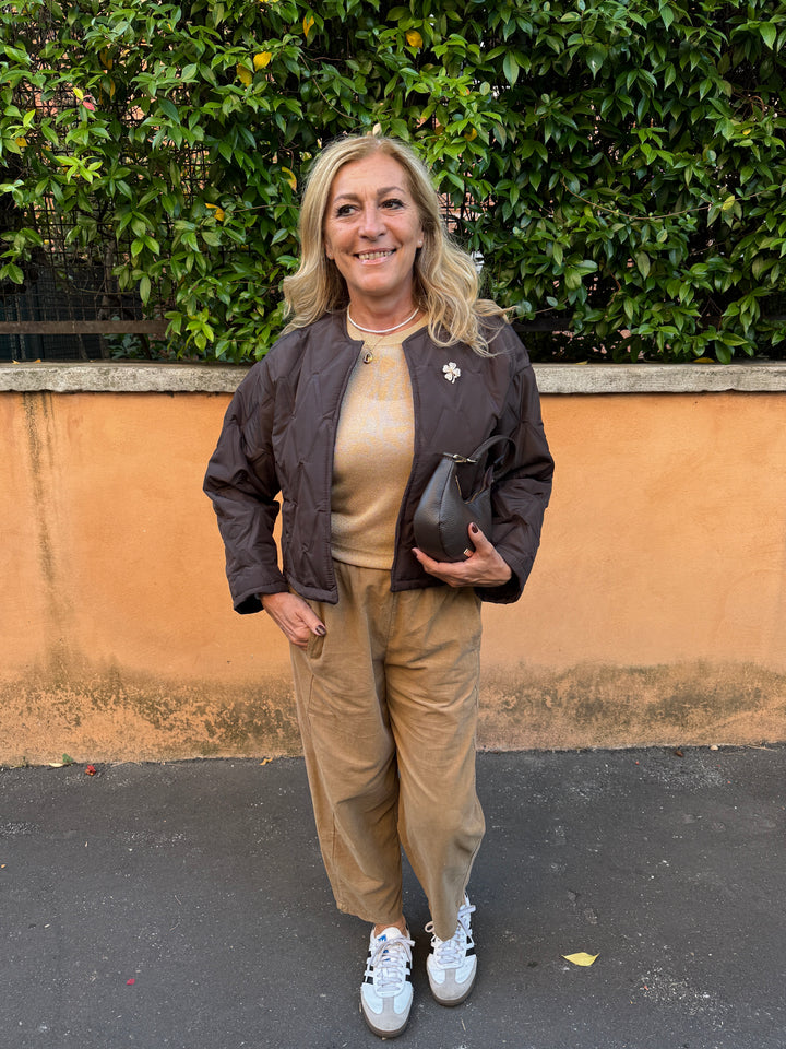 Pantalone ovetto velluto millerighe 21469