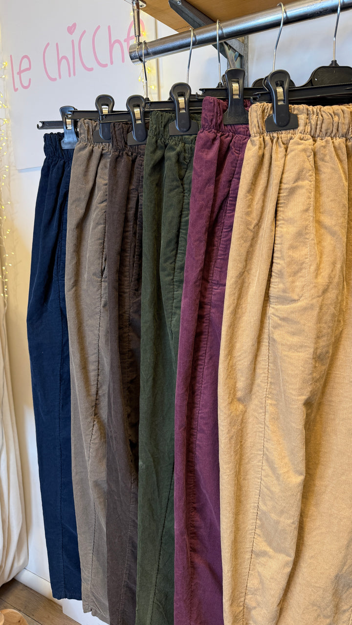 Pantalone ovetto velluto millerighe 21469