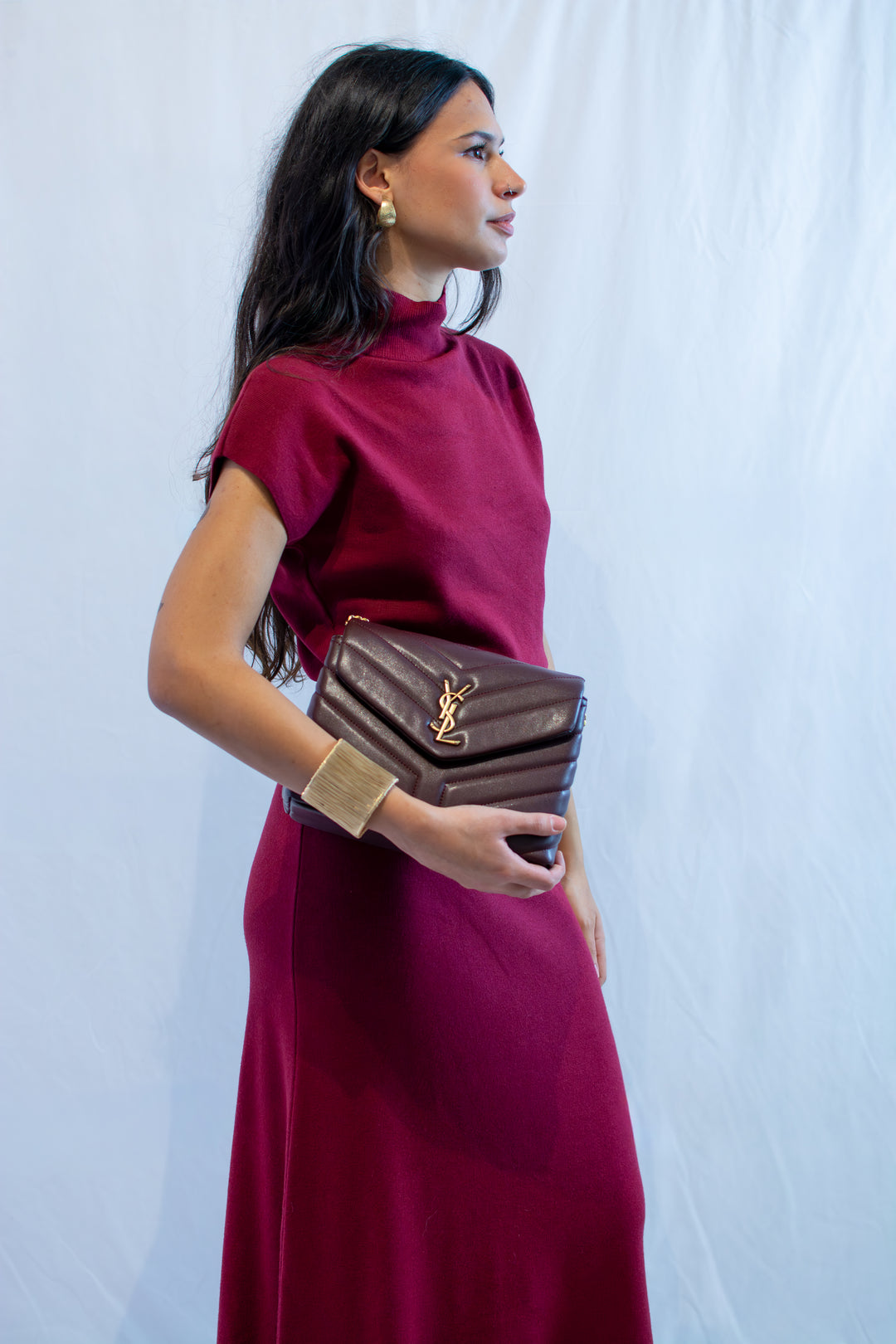 Completo in maglia maniche corte  con gonna 5341