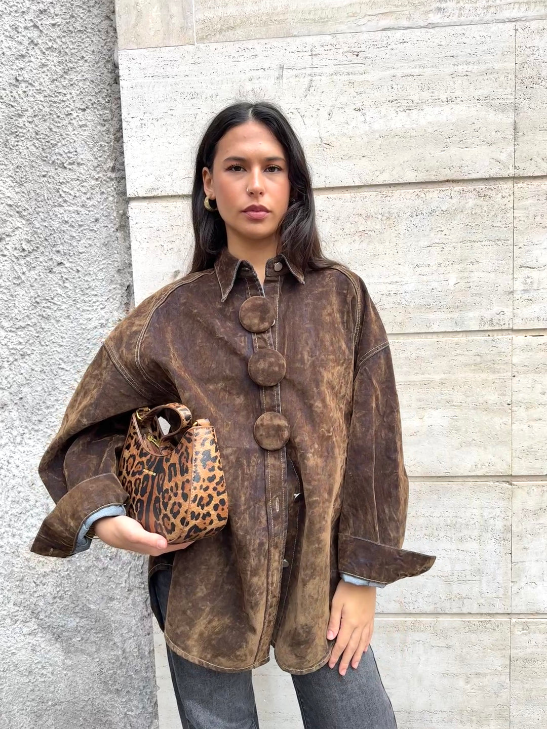 Luxury|Giacca-camicia Brown