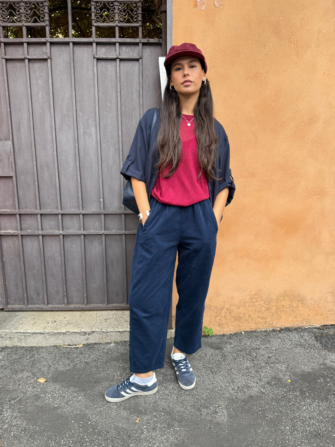 Pantalone ovetto velluto millerighe 21469