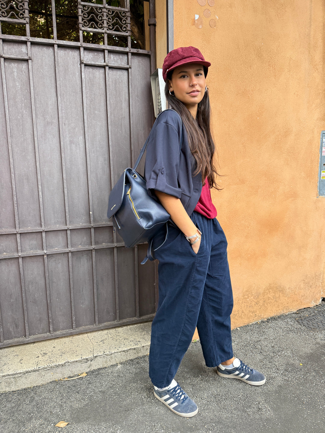 Pantalone ovetto velluto millerighe 21469