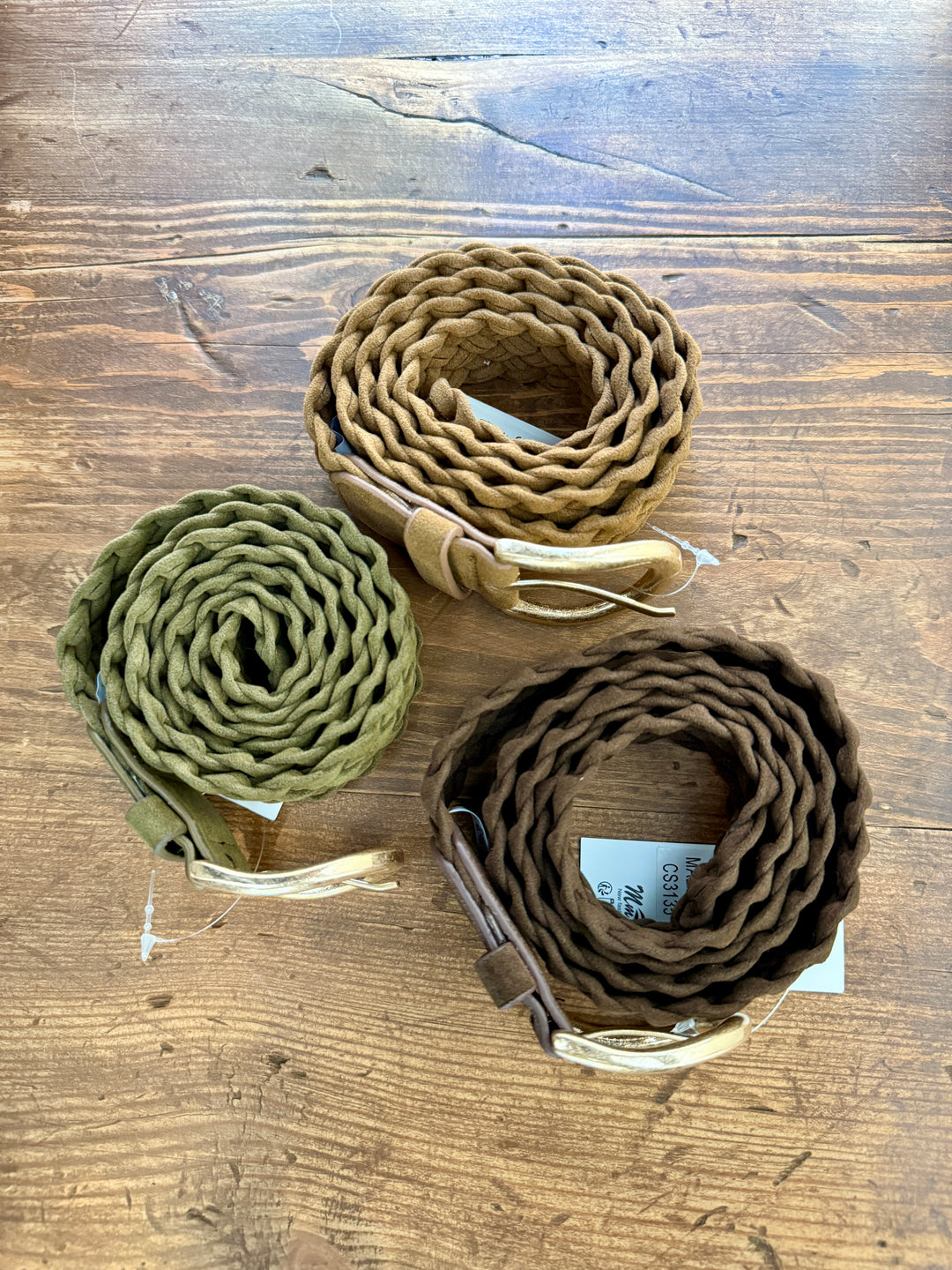 Cintura treccia ecocamoscio