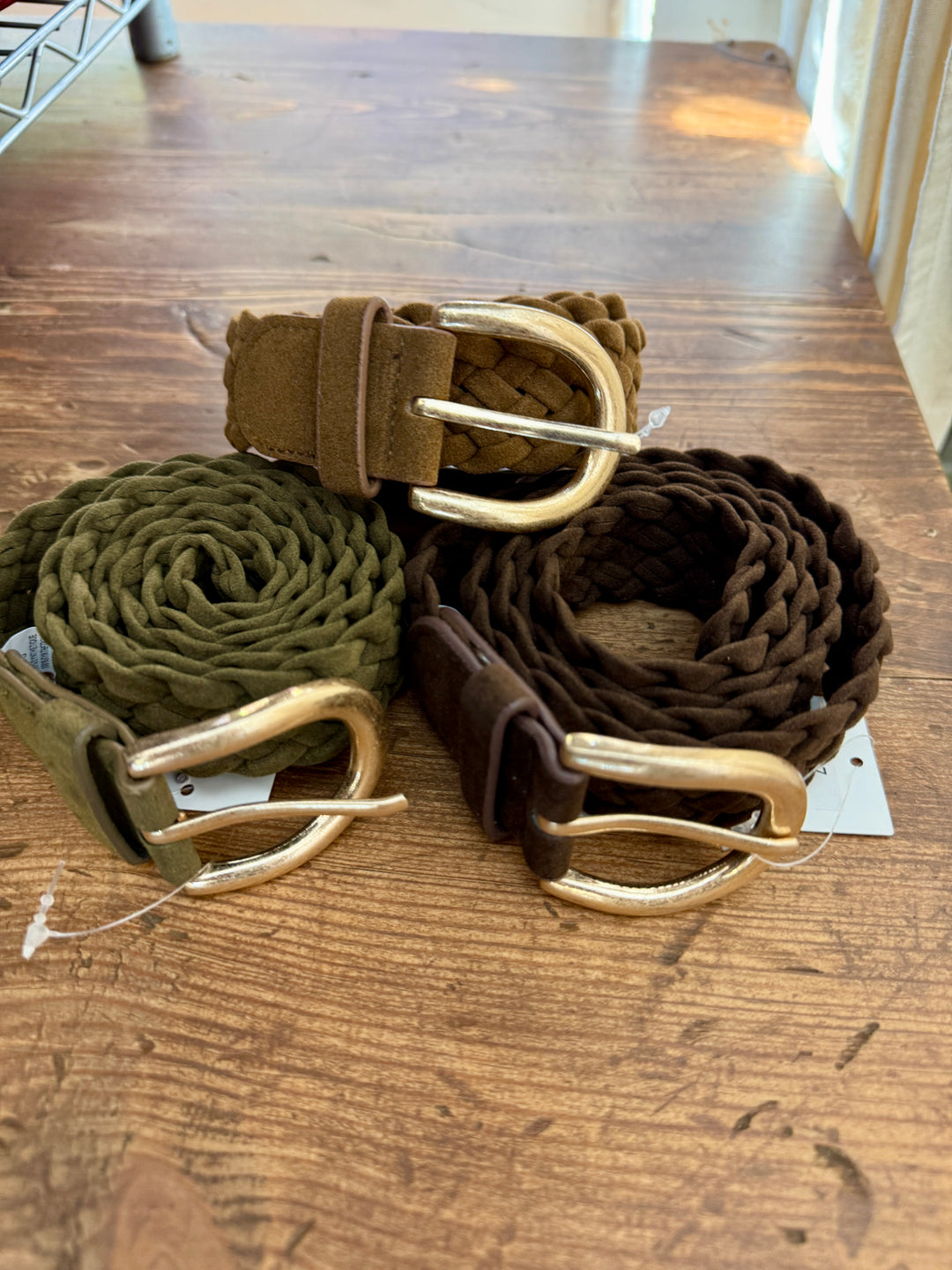 Cintura treccia ecocamoscio