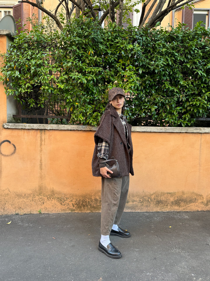 Pantalone ovetto velluto millerighe 21469