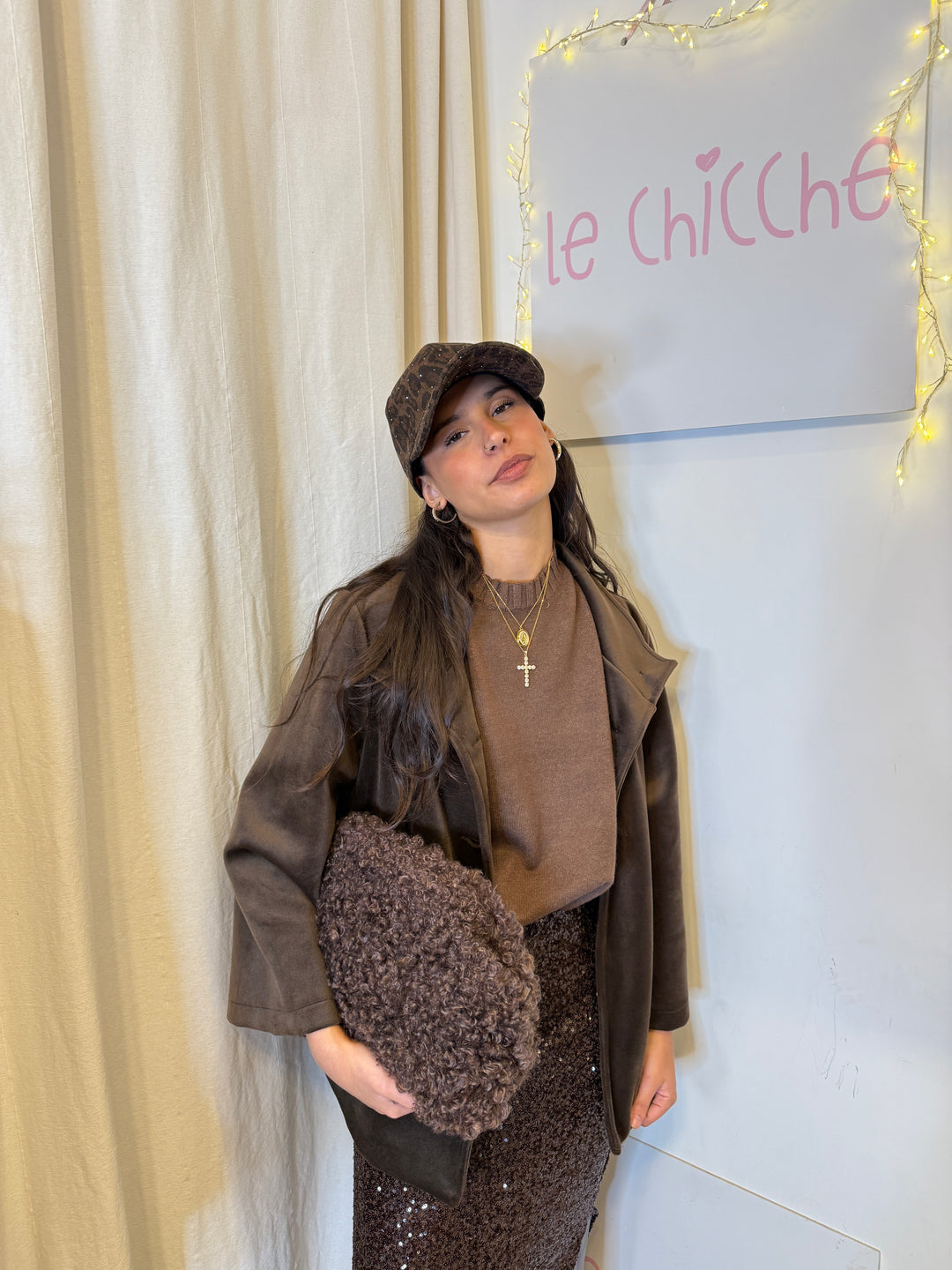 Luxury|Gonna Midi in paillettes