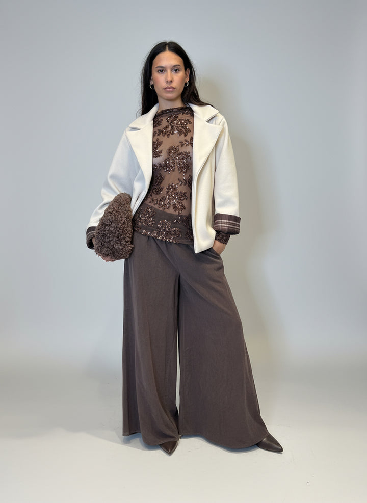 Luxury|Blusa tulle in paillettes 27402